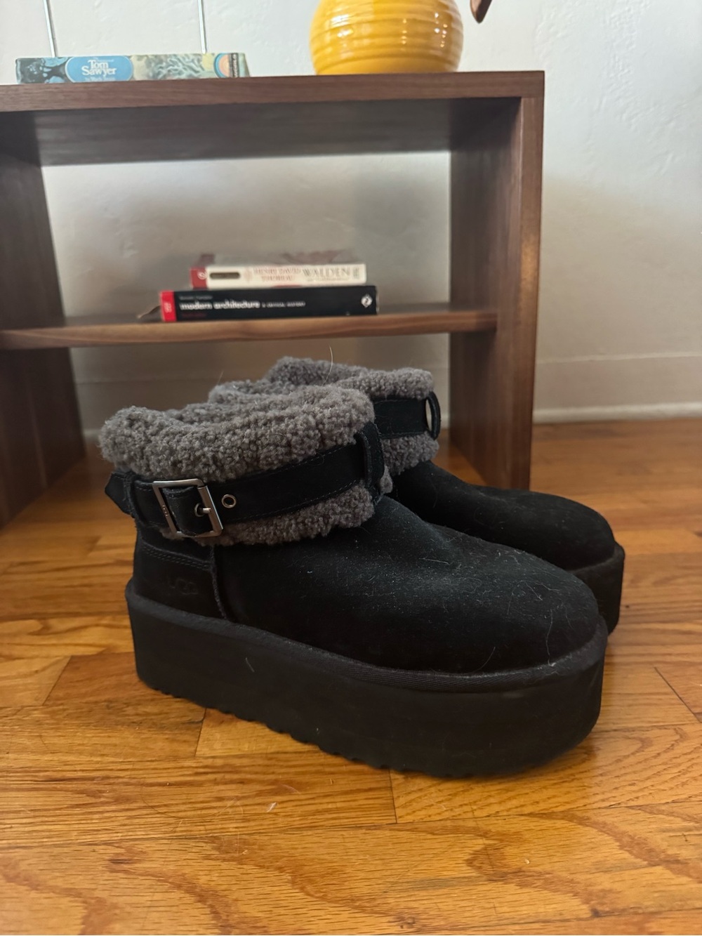 Black Platform Mini Uggs